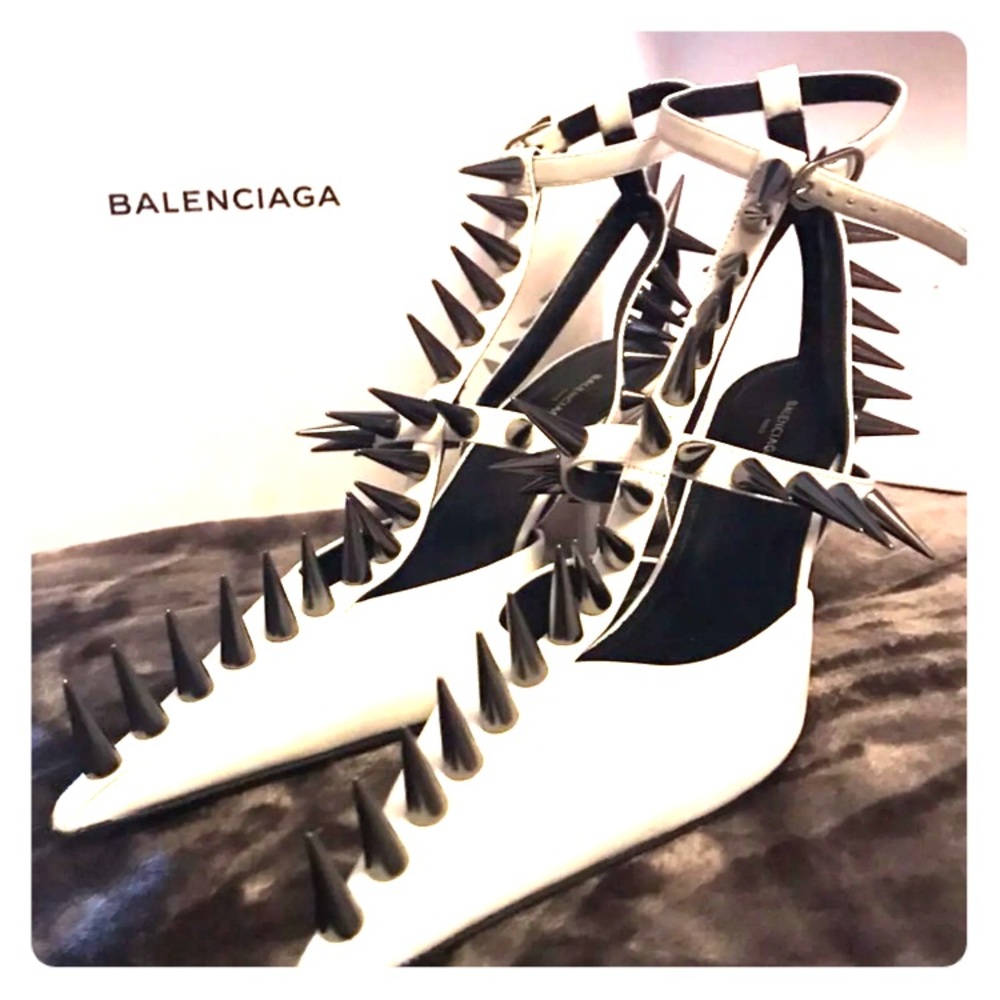 Balenciaga pointy toe spikey heel